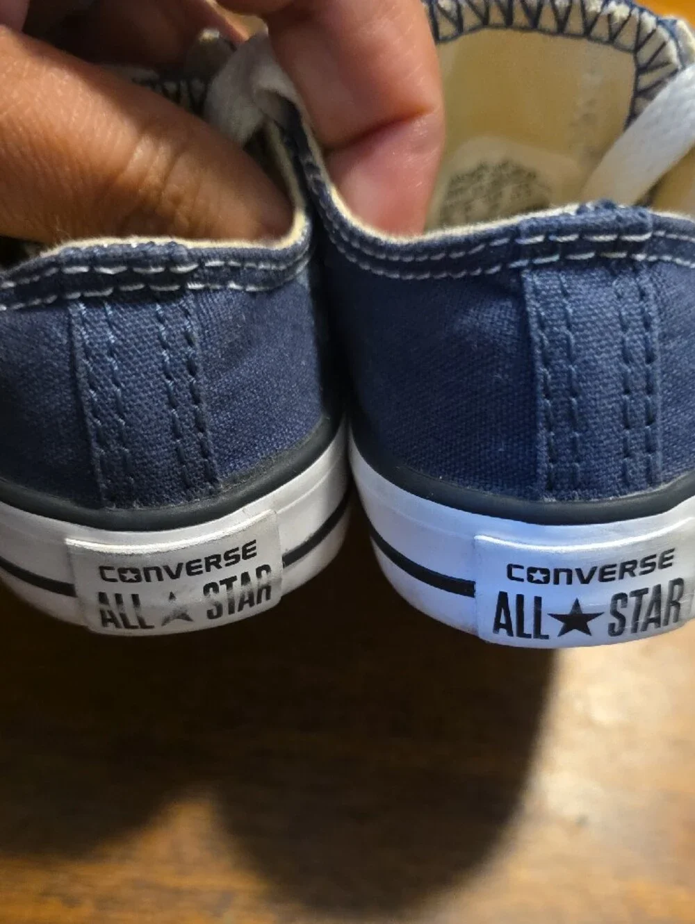 Converse Toddler Low Top Sneakers in Navy and White